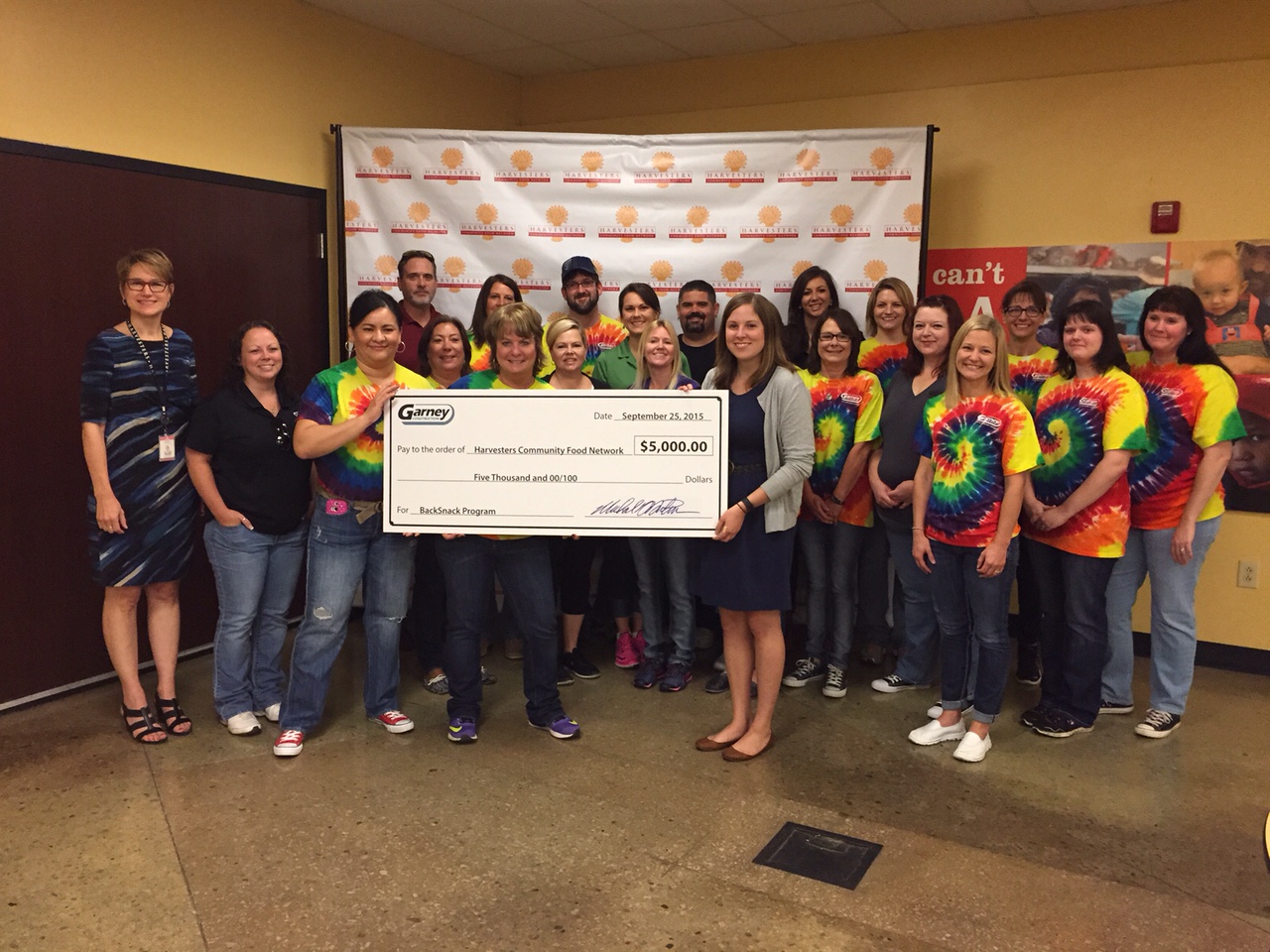 Harvesters’ BackSnack Helping Hands Garney Construction