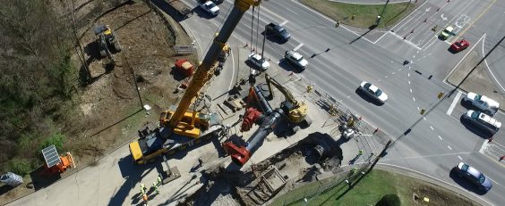 Nashville Crews Work Around the Clock on Cumberland City Low Water Main